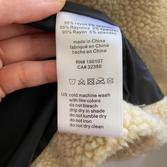 Rusty Sherpa  Fleece oversized open blazer jacket Sz L - Picture 8 of 10